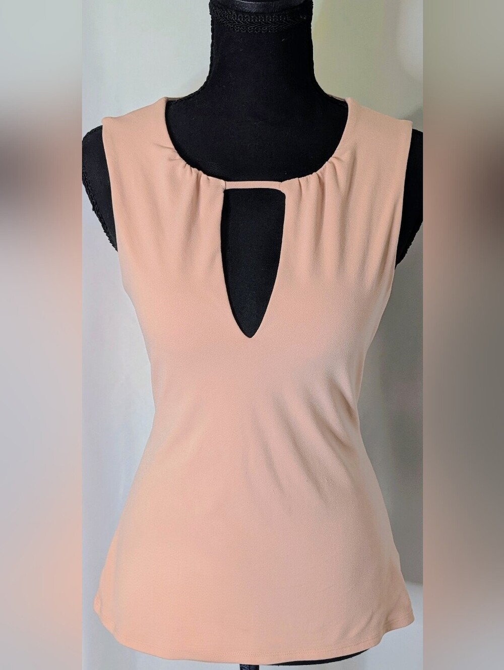 Express Pink Keyhole Sleeveless Blouse Size S Petite